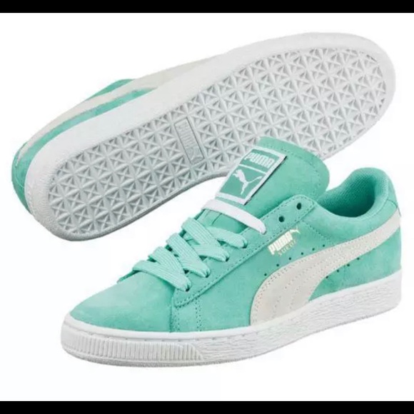 puma suede classic mint